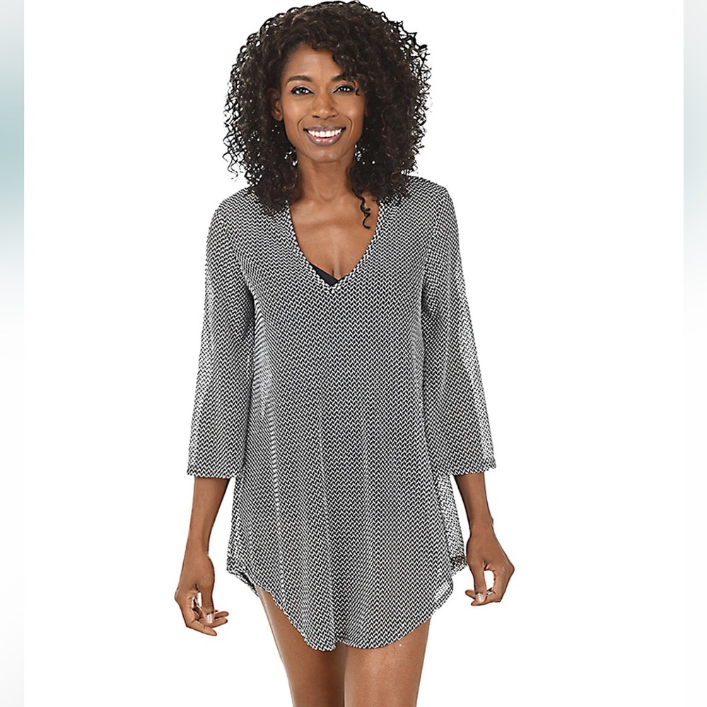 Jordan Taylor Black Swimsuit Cover-Up Size large NWT